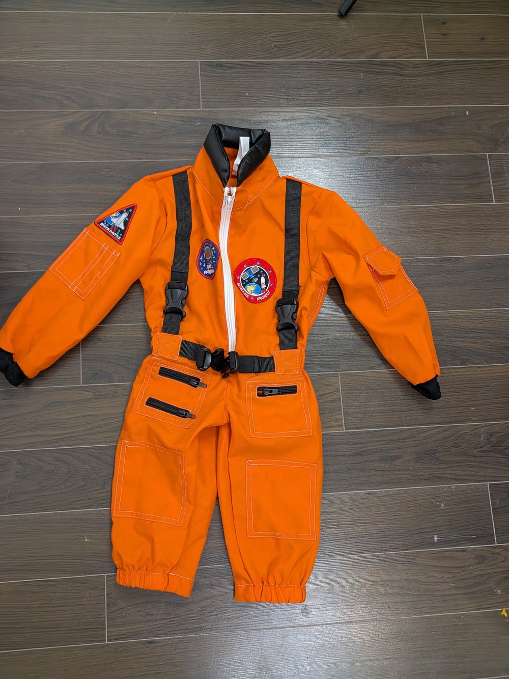 Kids Orange Space Flight Jumpsuit - Unbranded